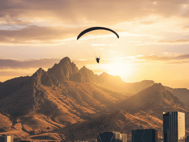 KAYSERİ ALİ DAĞ YAMAÇ PARAŞÜTÜ EVLİLİK TEKLİFİ